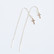 Delilah silver chain earrings