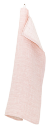 LASTU pellavapyyhe, 48 x 70 cm , valko-roosa