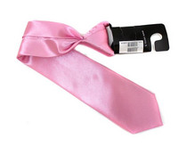 VENIZ 40cm Lasten  Vaaleanpunainen kiiltävä solmio