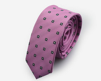 VENIZ 50mm pinkki tähtineliä pilkullinen solmio