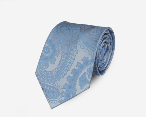 VENIZ 90mm Sininen paisleykuvioitu solmio