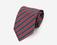 VENIZ 90mm punainen raidallinen solmio