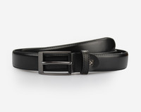Miesten Musta Nahkavyä 30mm 115cm - 125cm