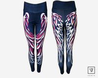 Sinipinkit siipi leggingsit