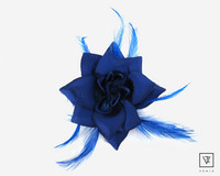 Sininen Ruusu höyhenillä