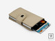 Beige Pop-wallet nahka lompakko