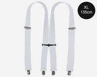 VENIZ 36mm Valkoiset H-henkselit XXL 135cm