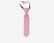 VENIZ 30cm Lasten  Vaaleanpunainen kiiltävä solmio