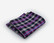 VENIZ Violetti ruudullinen taskuliina