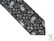 VENIZ 90mm musta kashmir kuvioitu solmio