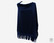 Navysininen Poncho säämiskähapsuilla