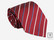 Nuorten puna-sini raidallinen solmio 120cm