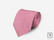 Vaaleanpunainen pallokuvioitu solmio 90mm