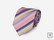 Vaaleanpuna-lila raidallinen solmio 90mm
