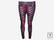 Pinkit ruudulliset leggingsit