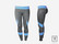 Turkoosiharmaat Active leggingsit