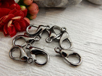 Papukaijalukko 12mm, gunmetal, 10kpl