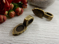 Riipuspidike (liimattava) 15x5mm, pronssi,  1kpl