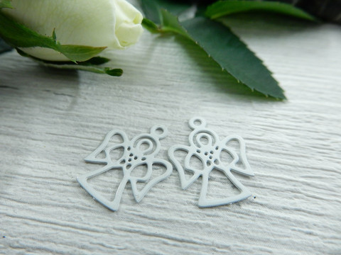 Enkeliriipus, 15x12mm, valkoinen, 1kpl