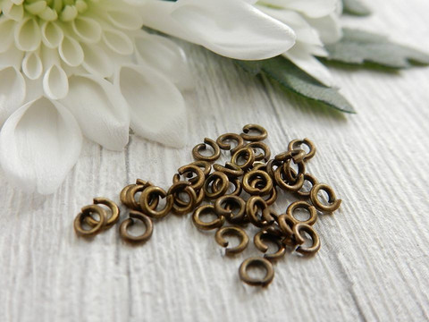 Välirengas, 3x0.7mm, avattava, pronssi, 100kpl