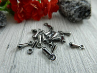 Ketjunpääte/ riipus, 7x2mm, gunmetal, 20kpl
