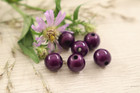 Heijastava helmi, 8mm, tummapurppura, 1kpl