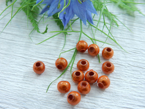 Heijastava helmi, 4mm, oranssi, 1kpl