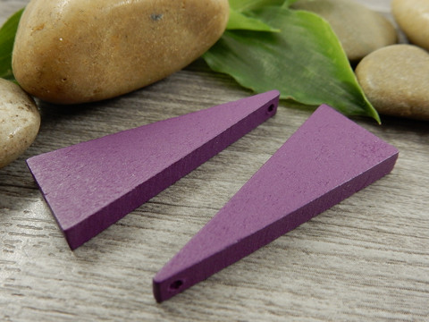 Puuriipus kartio, 40x14mm, purppura, 1kpl