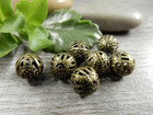 Metallihelmi filigraani, 8mm, pronssi, 20kpl