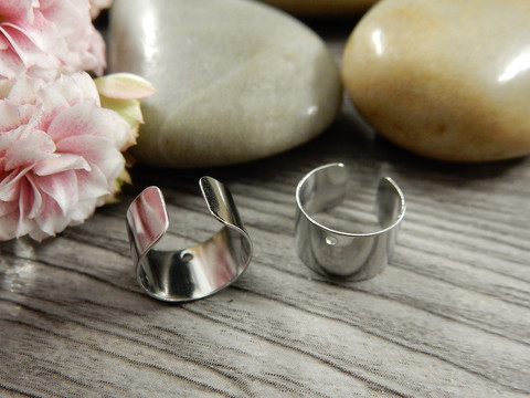 Rustokorvakoru/ ear cuff, 10mm, rst, 1kpl