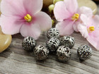 Metallihelmi filigraani, 8mm, gunmetal, 20kpl