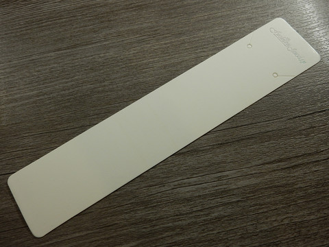 Korukortti, 19x4cm, valkoinen, 1kpl