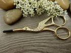 Haikarasakset, 12cm, vaaleakulta, 1kpl