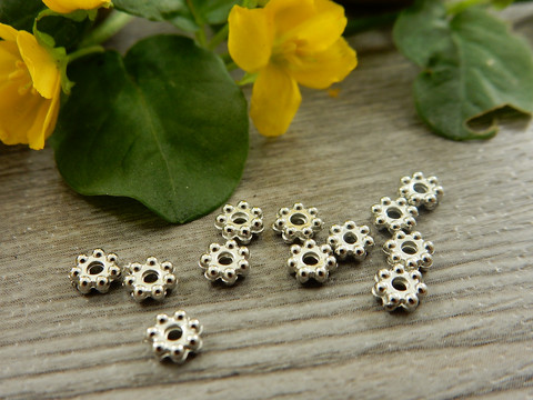 Akryylihelmi rondelli, 4mm, kromi, 50kpl