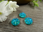 Kapussi glitter, 8mm, turkoosi, 1kpl