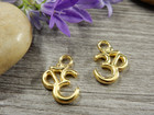 Om riipus, 16x11mm, kulta, 1kpl
