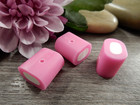 Fimohelmi laku, n.11x12x10mm, pinkki, 10kpl