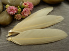 Hanhen sulka/höyhen , n.7cm, beige, 1kpl