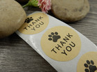Thank you tarra tassu, 25mm, ruskea, 10kpl