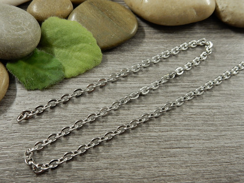Ankkuriketju, 3.2x4x0.6mm, rst, 1m