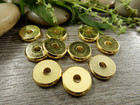 Metallihelmi litteä, 12mm, kulta, 10kpl