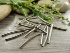 Metallihelmi kaareva putki, 25x2mm, kromi, 10kpl