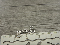 Välirengas, 3x0.5mm, avattava, kirkashopea, 100kpl