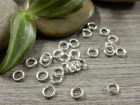 Välirengas, 4x0.8mm, avattava, kirkashopea, 100kpl