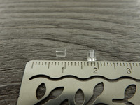 Korvakorun tausta silikoni putki, 3x3mm, kirkas, 20kpl