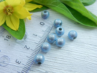 Heijastava helmi, 6mm, jäänsininen, 1kpl