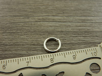 Välirengas, 8x1mm, avattava, kirkashopea, 50kpl