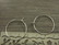 Korvakorurengas, 25x0.6mm, kirkashopea, 1pari