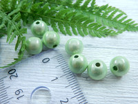 Heijastava helmi, 8mm, limevihreä, 1kpl