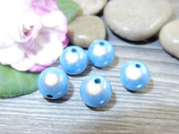 Heijastava helmi, 10mm, vaaleansininen, 1kpl